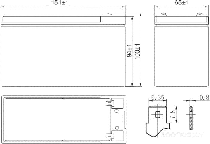 HR 12-34W (12В/9 А·ч)
