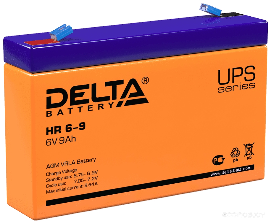 HR 6-9 634W (6В/9 А·ч)