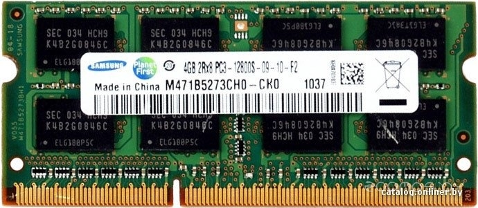 8GB DDR3 SODIMM PC3-12800 [M471B1G73QH0-YK0]