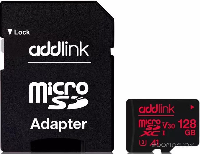 microSDXC AD128GBMSXU3A 128GB (с адаптером)