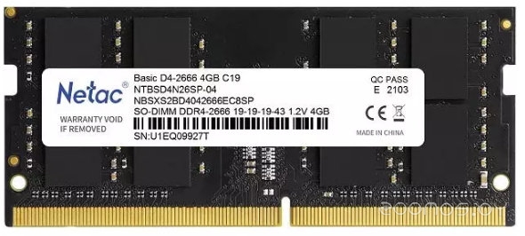 Basic 4GB DDR4 SODIMM PC4-21300 NTBSD4N26SP-04