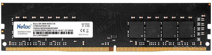 Basic 8GB DDR4 PC4-25600 NTBSD4P32SP-08