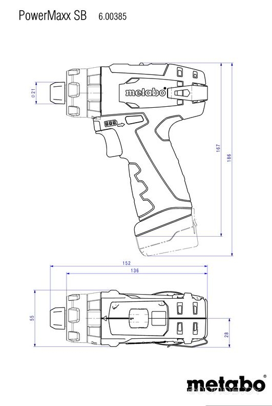 Powermaxx SB Basic 600385500 (с 2-мя АКБ, кейс)