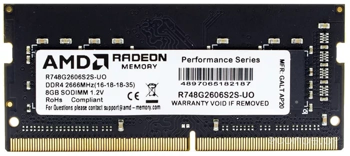 Radeon R7 8GB DDR4 SODIMM PC4-21300 R748G2606S2S-U