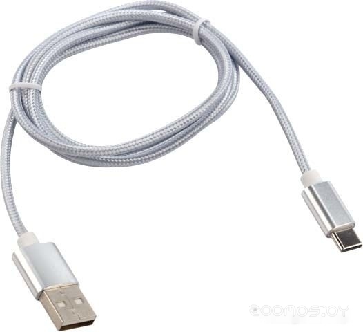 18-1899 USB Type-A - USB Type-C (1 м, серебристый)