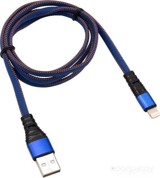 18-7053 USB Type-A - Lightning (1 м, синий)