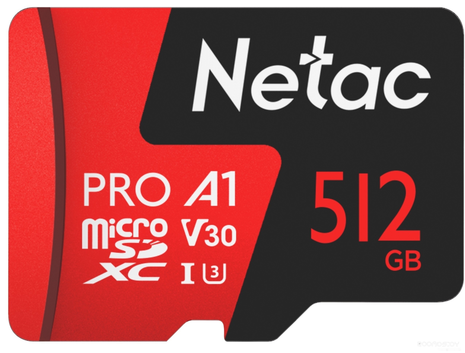 MicroSDXC 512GB V30/A1/C10 Netac P500 Extreme Pro с адаптером