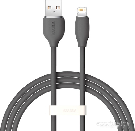 Jelly Liquid Silica Gel USB Type-A - Lightning (1 м, черный)