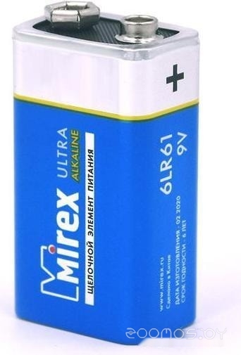 9V 6LR61 "Крона" Алкалайн в пленке 1 шт. 23702-6LR6-S1