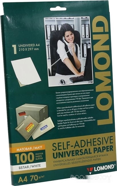 универсальная для этикеток A4 70 г/м2 100 листов 2100001