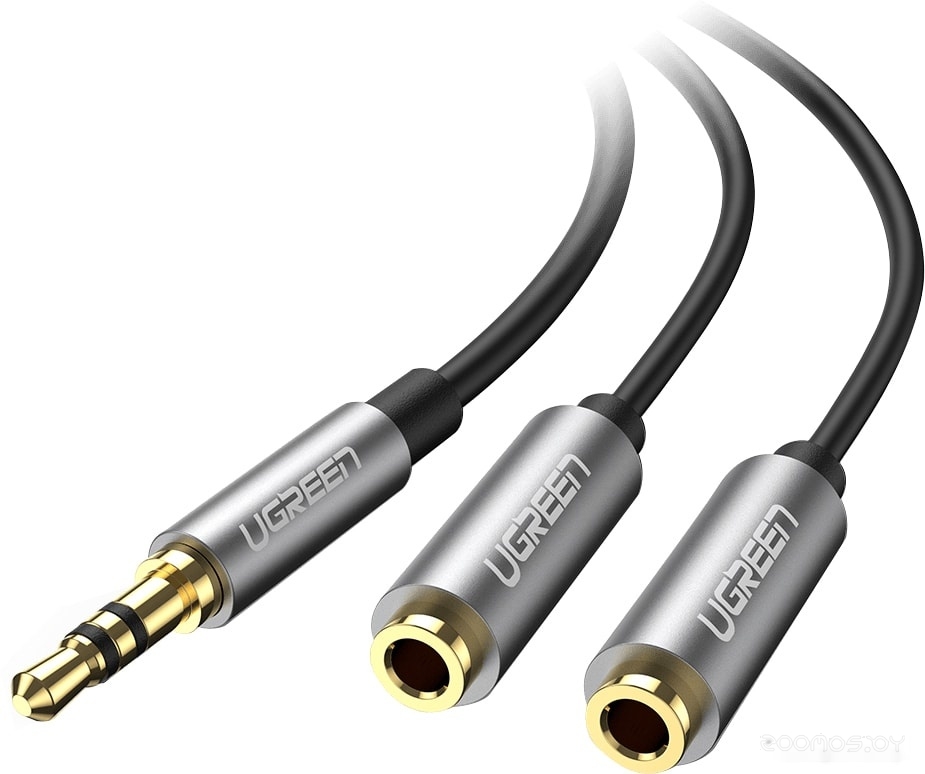 AV123 3.5 мм - 3.5 мм (0.5 м, черный/серый)