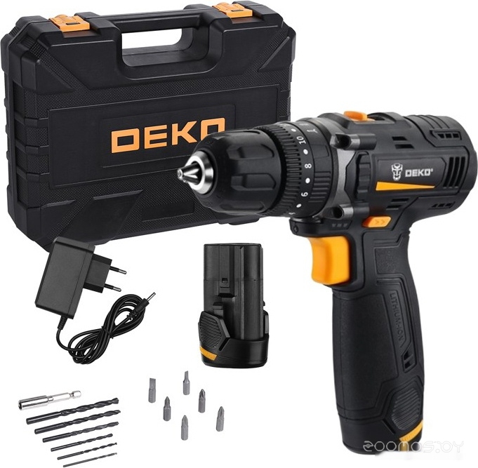 GCD12DU3 SET4 063-4038 (с 2-мя АКБ, кейс, набор оснастки)