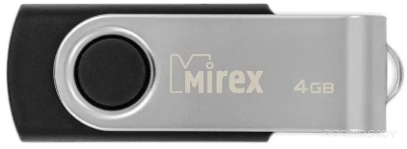 Swivel Rubber 4GB (черный/серебристый)