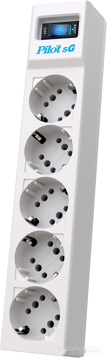 Pilot sG (5 розеток, 10 м, белый)