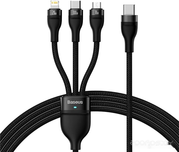 Flash Series ? USB Type-C - Lightning/USB Type-C/microUSB (1.5 м, черный)