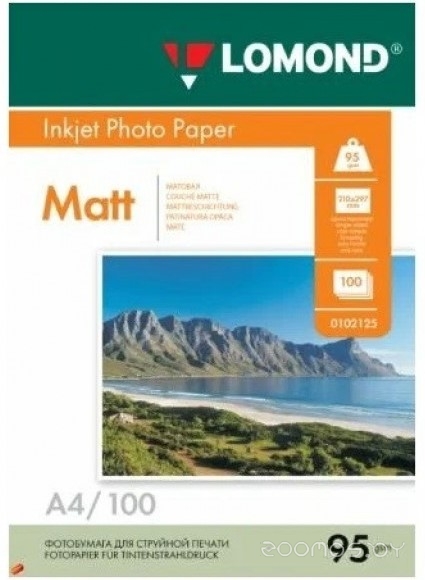 матовая односторонняя A4 95 г/кв.м. 100 листов (0102125)