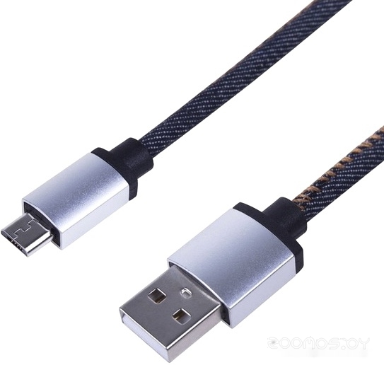 18-4242 USB Type-A - microUSB (1 м, синий)