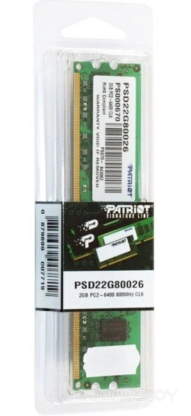 Signature 2GB DDR2 PC2-6400 (PSD22G80026)