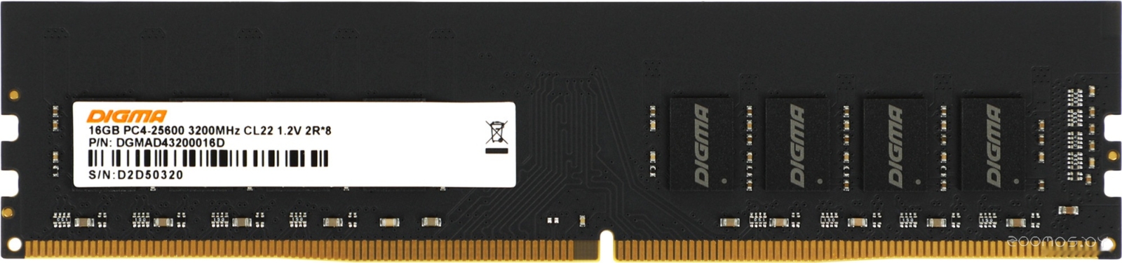16ГБ DDR4 3200 МГц DGMAD43200016D