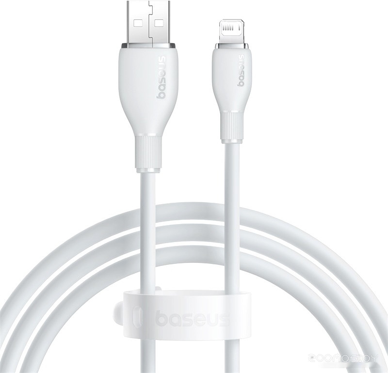 Pudding Series Fast Charging Cable 2.4A USB Type-A - Lightning (1.2 м, белый)