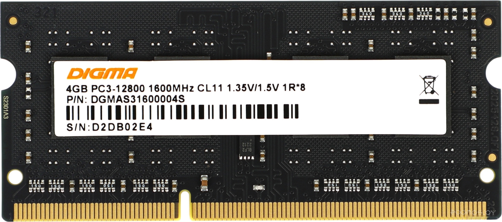 4ГБ DDR3 SODIMM 1600 МГц DGMAS31600004S