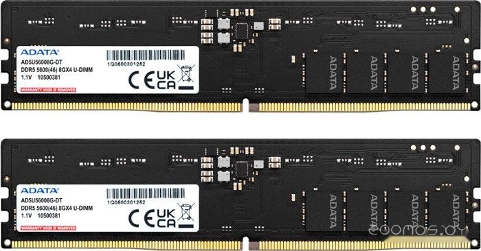 2x16ГБ DDR5 4800 МГц AD5U480016G-DT