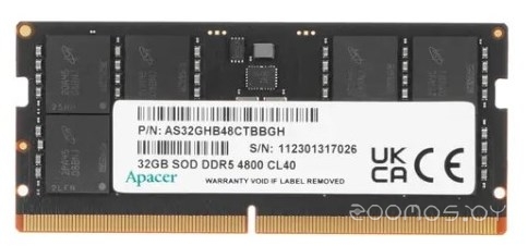 32ГБ DDR5 SODIMM 4800 МГц AS32GHB48CTBBGH