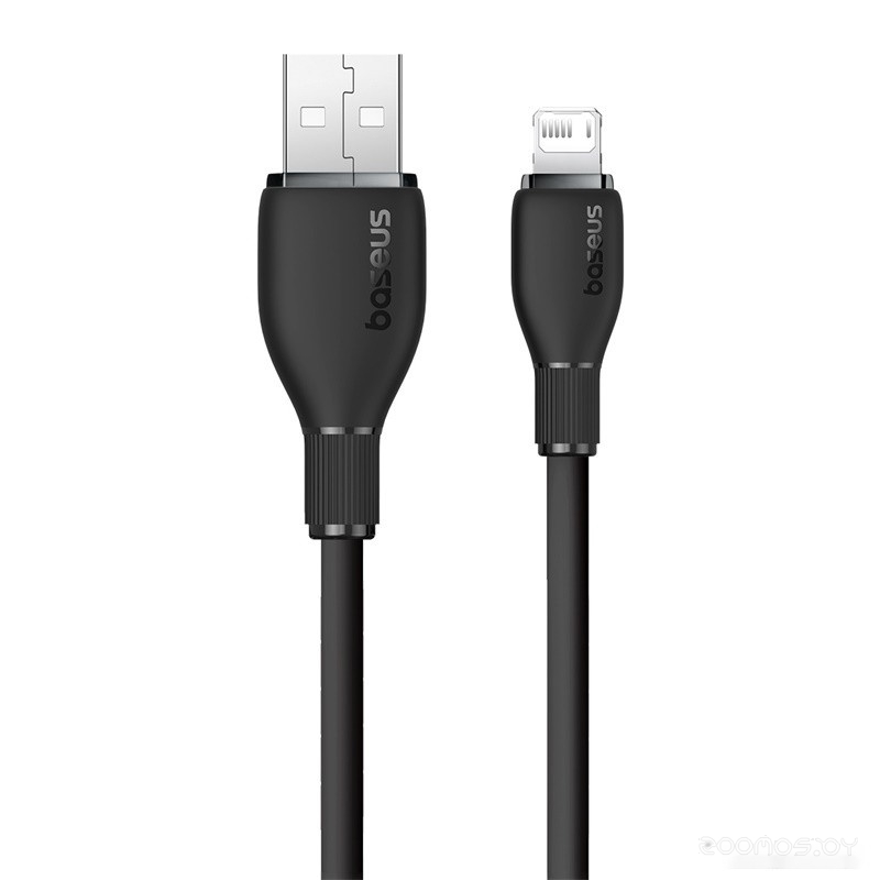 Pudding Series Fast Charging Cable 2.4A USB Type-A - Lightning (1.2 м, черный)