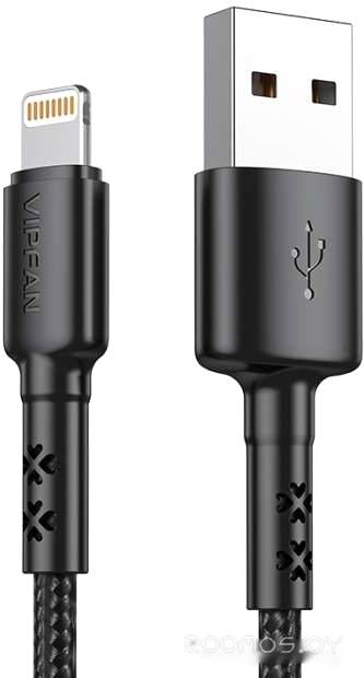 X02 USB Type-A - Lightning (1.8 м, черный)