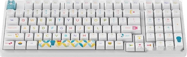 3098B Doraemon Rainbow (Akko CS Jelly Pink)