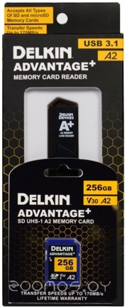 Advantage+ SD Reader and Card Bundle SDXC 256GB