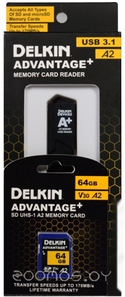 Advantage+ SD Reader and Card Bundle SDXC 64GB