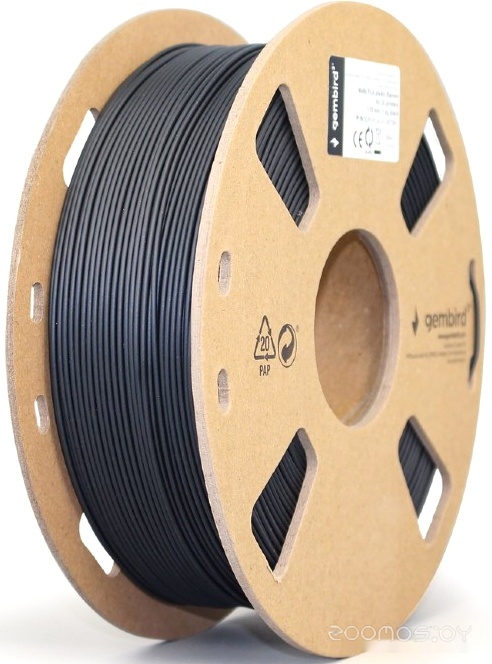 PLA 1.75 мм 1000 г (матовый черный)