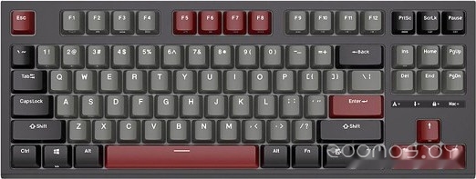 RK-R87 RGB (черный, RK Red)