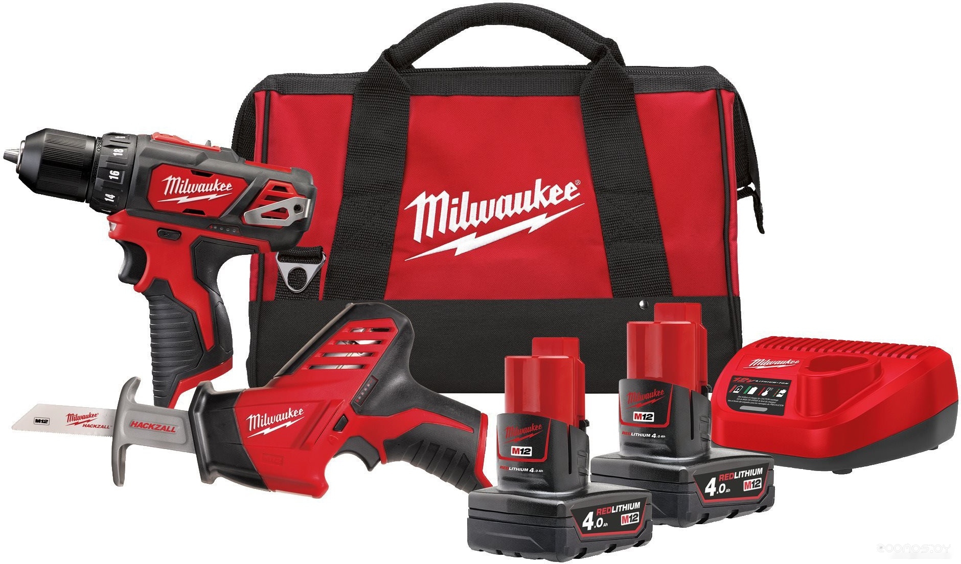 М12 ВPP2С-402B 4933441230 (шуруповерт, сабельная пила, 2 АКБ, сумка)