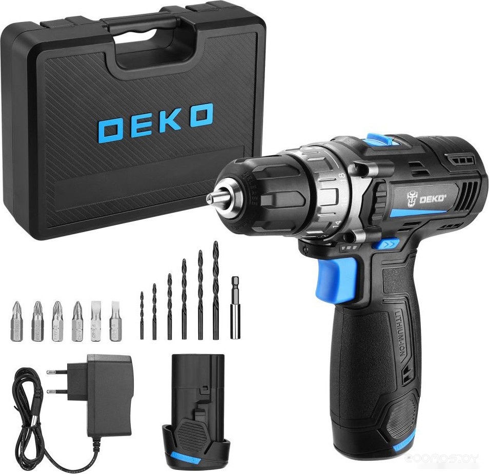 DKCD12V PRO 083-1007 (с 2-мя АКБ, кейс)