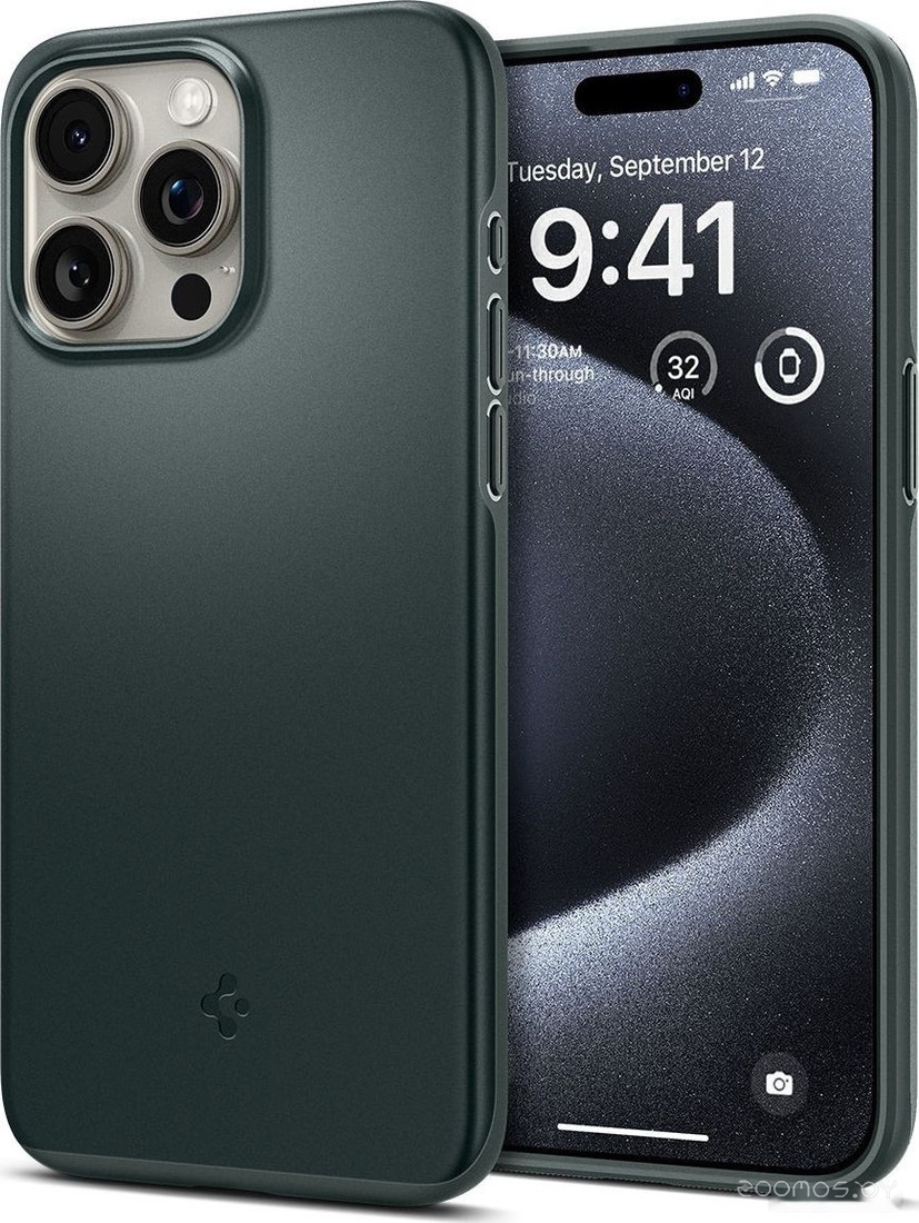 Thin Fit для iPhone 15 Pro ACS06690 (зеленый)