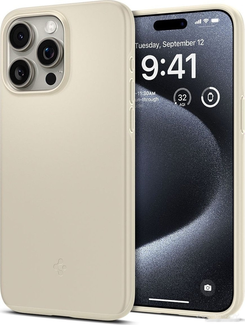 Thin Fit для iPhone 15 Pro ACS06694 (бежевый)