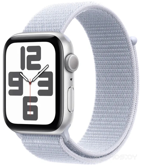 Watch SE 2 44 мм (алюминиевый корпус, серебристый/голубой, нейлоновый ремешок)