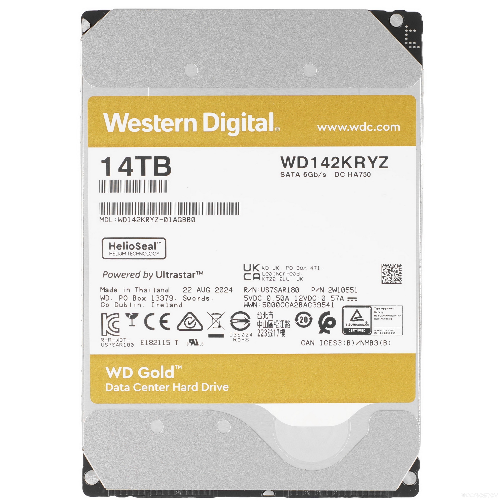 Gold 14TB WD142KRYZ