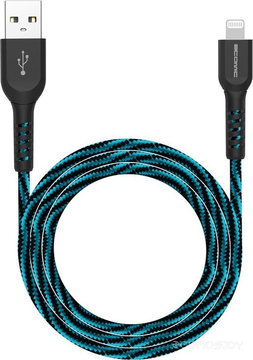 Flexstick Game+ 30.328 USB Type-A - Lightning (1.5 м, черный/голубой)