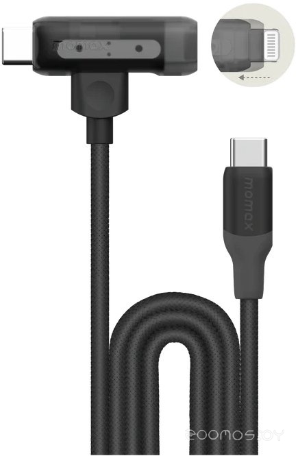 DL56D 1-Link Flow Duo USB Type-C - Lightning/USB Type-C (1.5 м, черный)