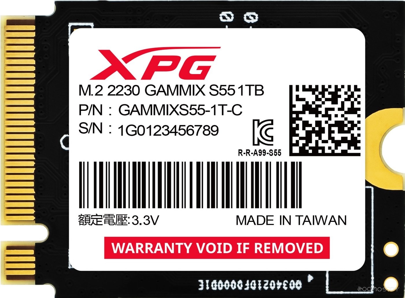 XPG Gammix S55 1TB SGAMMIXS55-1T-C