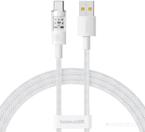 Gem Fast-Charging USB Type-A - USB Type-C (1 м, белый)