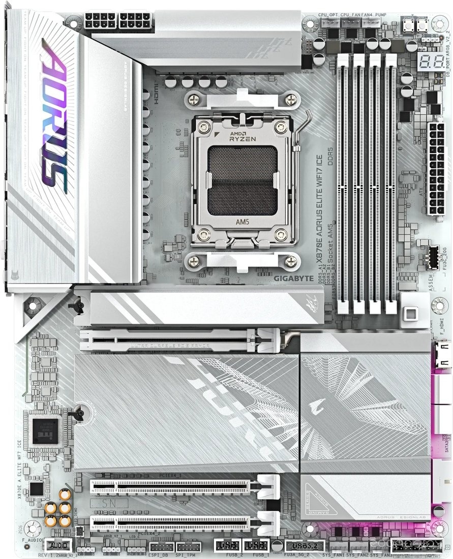 X870E Aorus Elite WiFi7 Ice