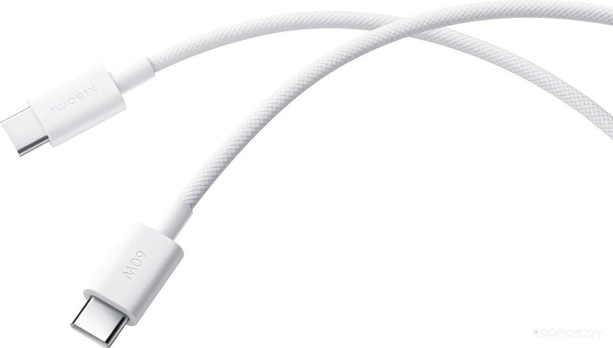 3A Braided USB Type-C - USB Type-C BHR0878GL (1 м, белый)