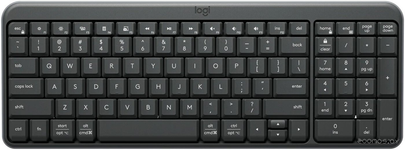 K250 Compact Bluetooth Wireless Keyboard 920-013452 (графит)