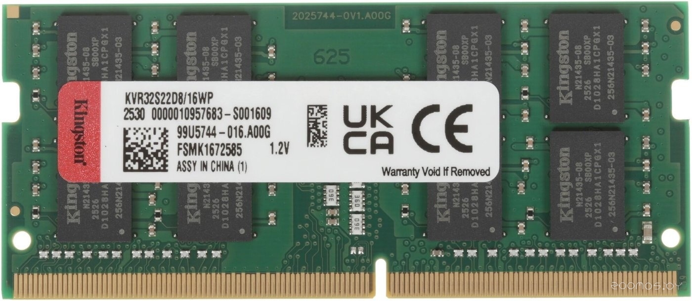 16ГБ DDR4 SODIMM 3200 МГц KVR32S22D8/16WP