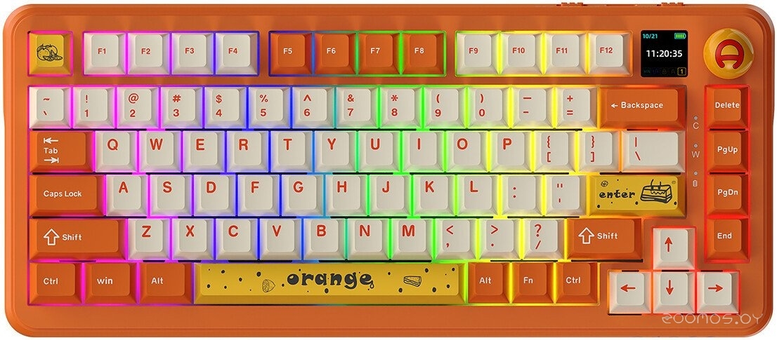 AK820 Max (оранжевый/белый, Ajazz Avocado)