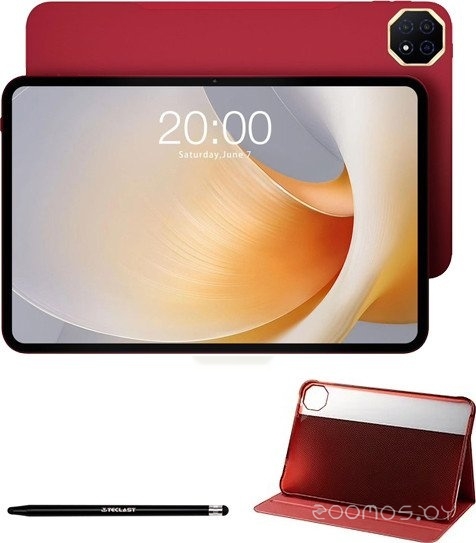T65 Plus 8GB/256GB LTE (красный, с чехлом)